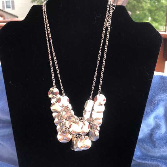 Multi strand disk necklace , adjustable length - Picture 1 of 4